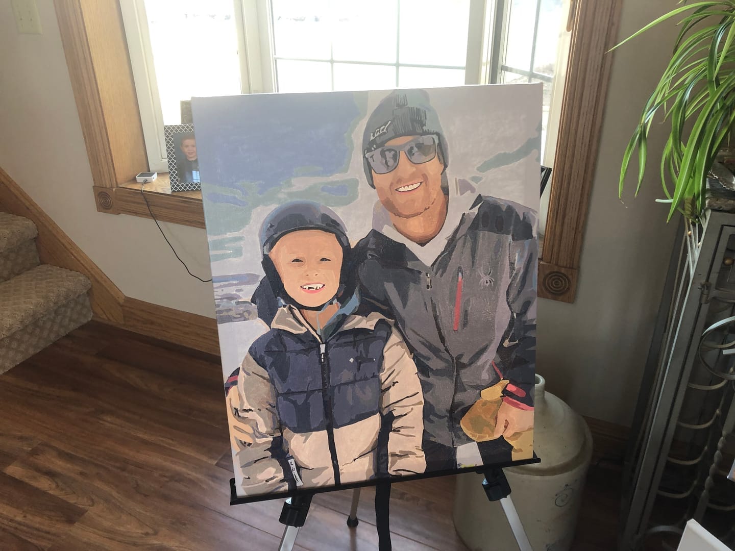 Customer photo review of Custom Paint by Numbers Kit