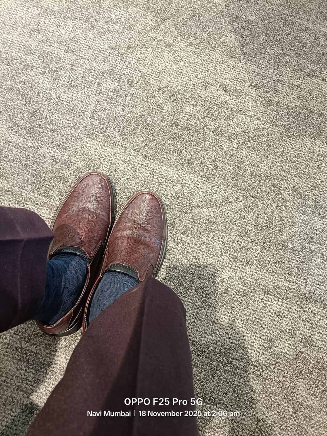 Customer photo review of Bacca Bucci Leather Office Slip-ons Formal Shoes | UK- 06 to 14