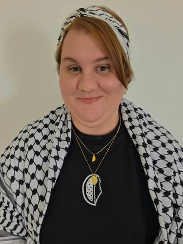 Customer photo review of The Original handmade Palestinian Keffiyeh