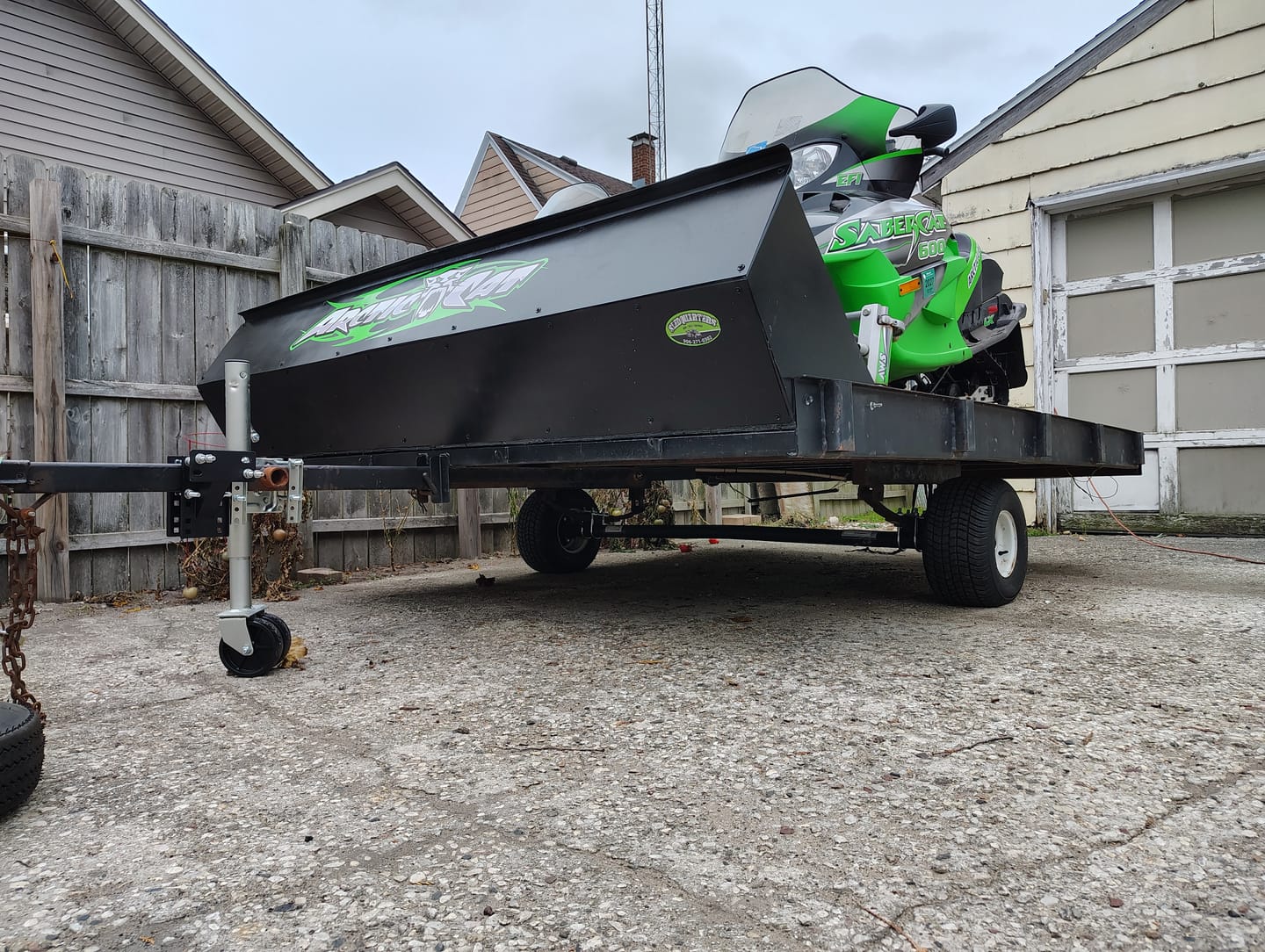 Customer photo review of 3500 lb Trailer Axle With Idler Hubs | Round Straight