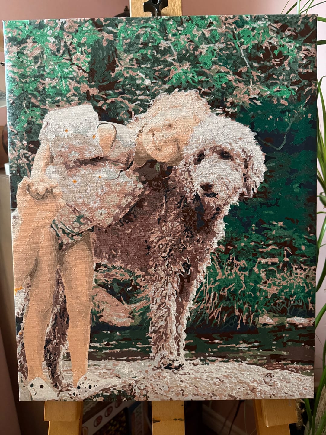 Customer photo review of Custom Paint by Numbers Kit