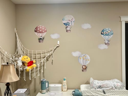 Customer photo review of Colorful Hot Air Balloons with Animals
