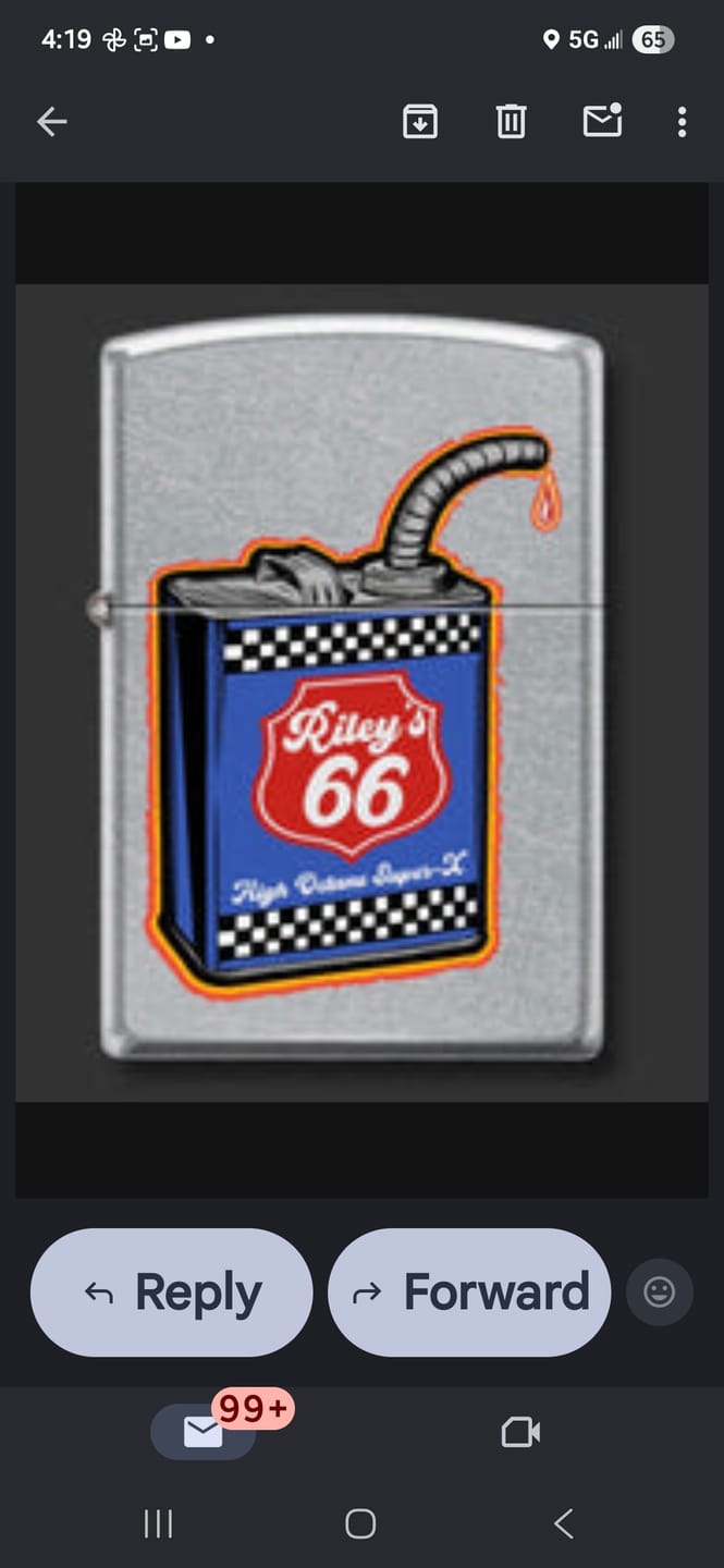 Customer photo review of EXCLUSIVE - Riley's 66 Zippo - Gas Can - Bit Safe Insert - Street Chrome™️