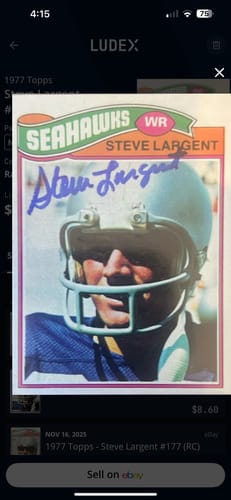 Customer photo review of Steve Largent Autograph Signing
