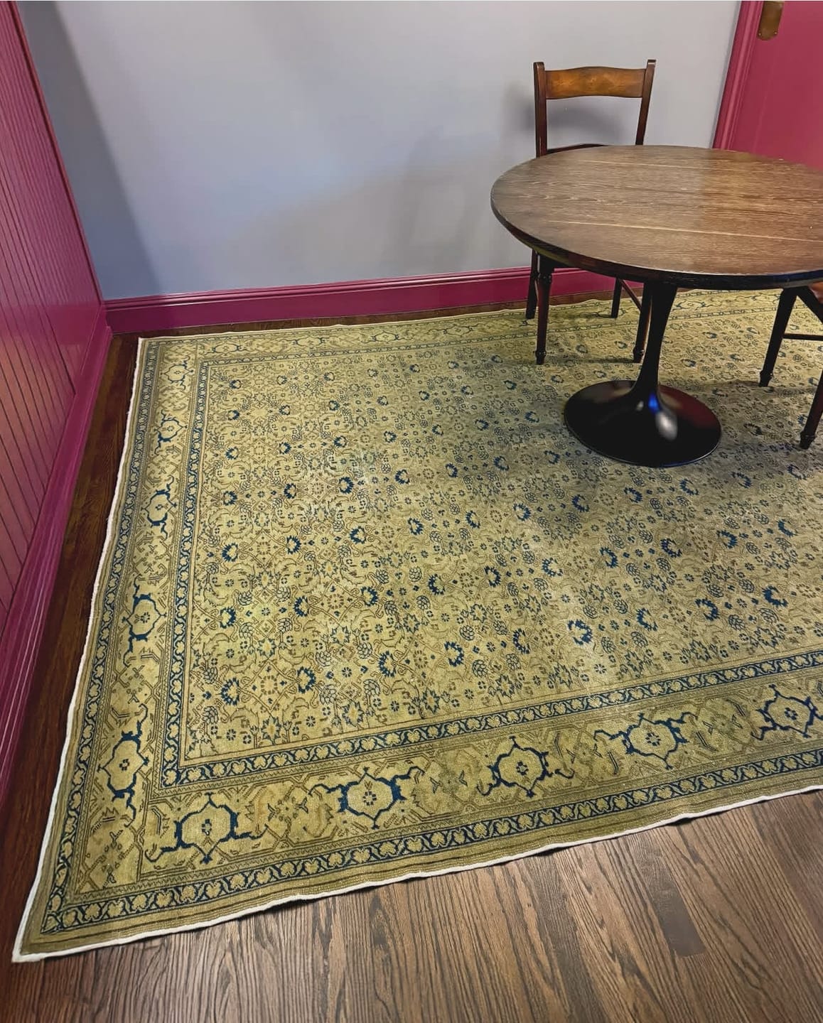 Customer photo review of Pistachio Green Oushak • Muted Turkish Area Rug (7'3"x10'11")