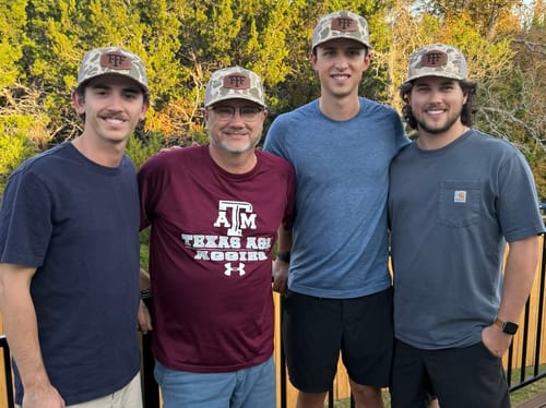 Customer photo review of Richardson 112PFP Camo Custom Leather Patch Hat