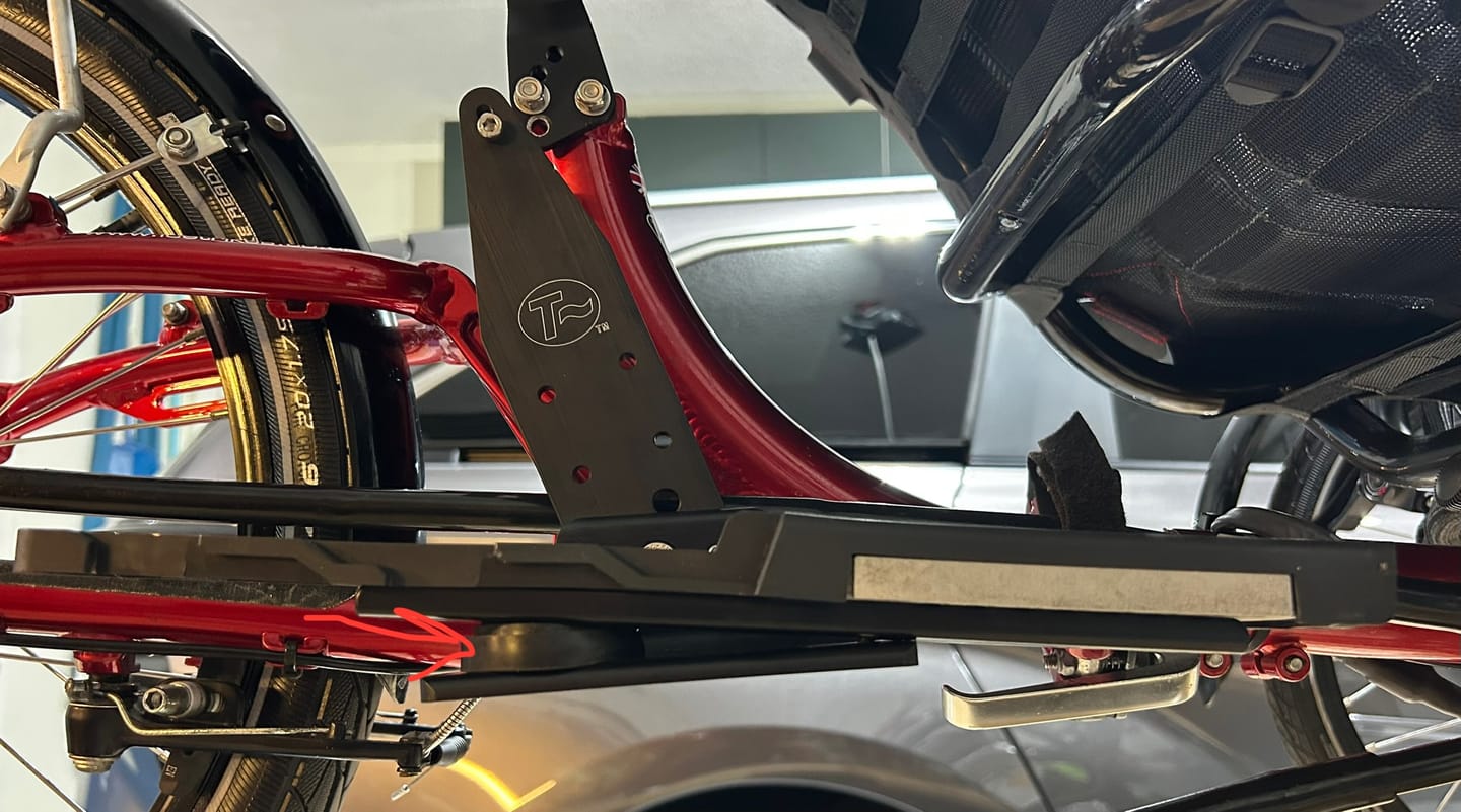 Customer photo review of ICE Configured Battery Mount - Suspended Trikes
