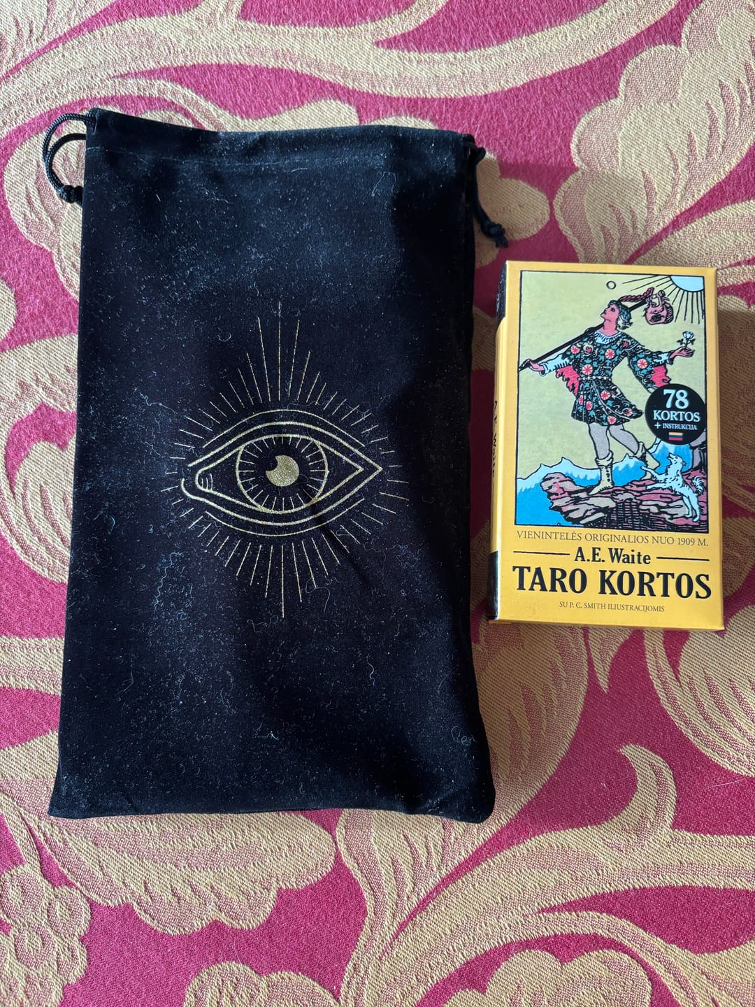 Customer photo review of Aksominis taro maišelis: elegantiška apsauga Tavo kortoms