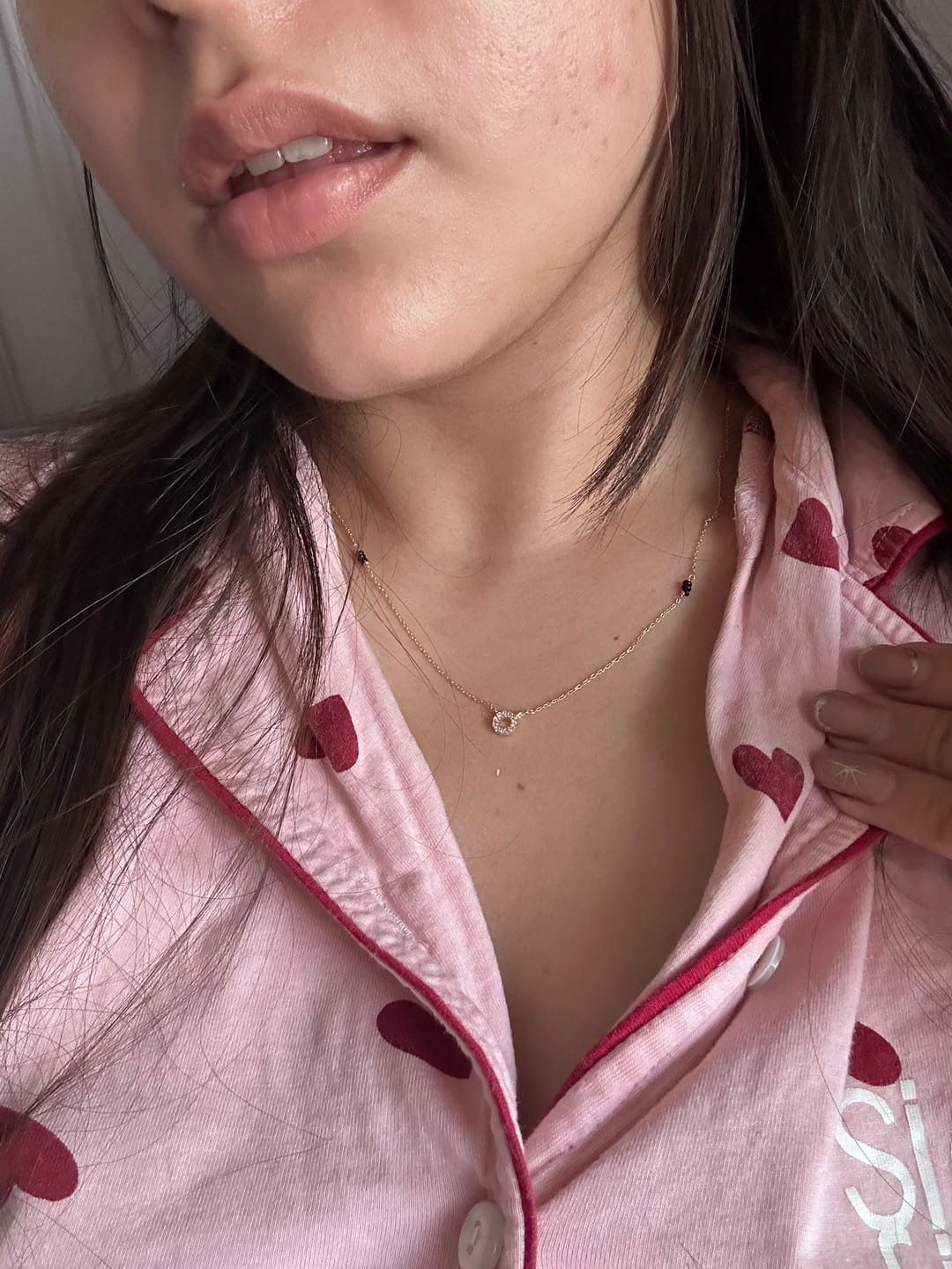Customer photo review of Saraswathi Diamond Mangalsutra