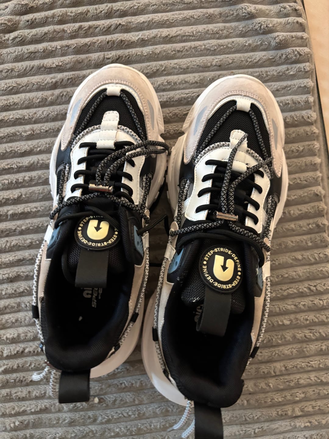 Customer photo review of Rocket Boost Nimbus High Heel Funky Designer Low Top Sneakers