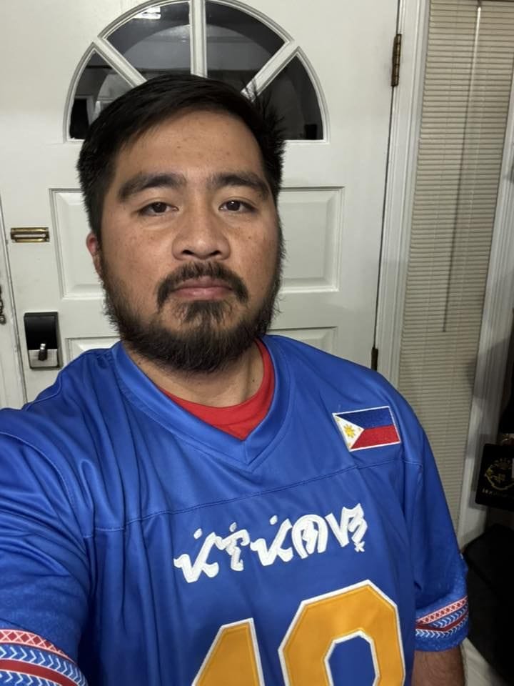 Customer photo review of Philippines Heritage Custom Football Jersey