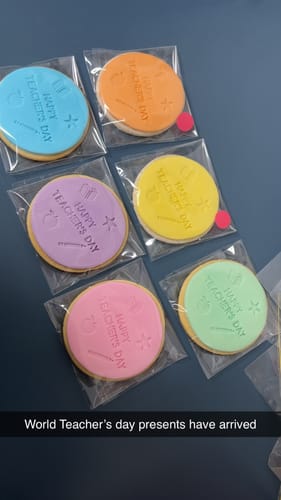 Customer photo review of Happy Teacher's Day Cookies