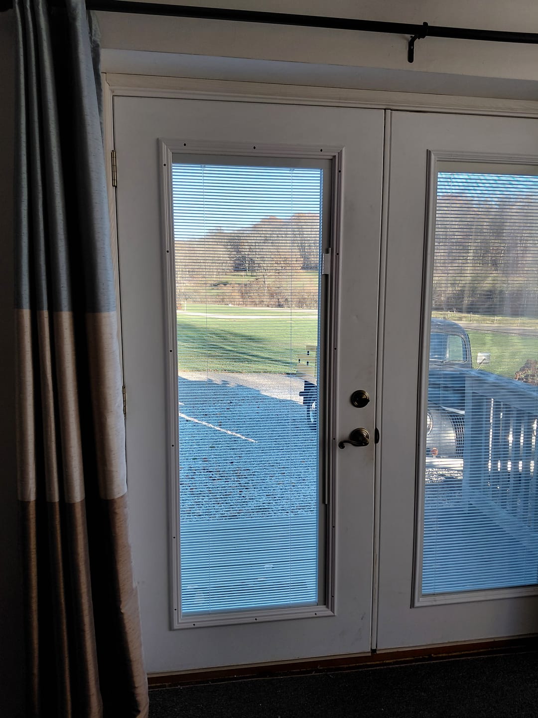 Customer photo review of Raise & Lower Blinds Glass and Frame Kit (Full Lite)