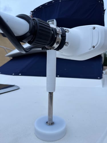 Customer photo review of Mag Mount Trolling Motor Support Arm *READ DESCRIPTION*