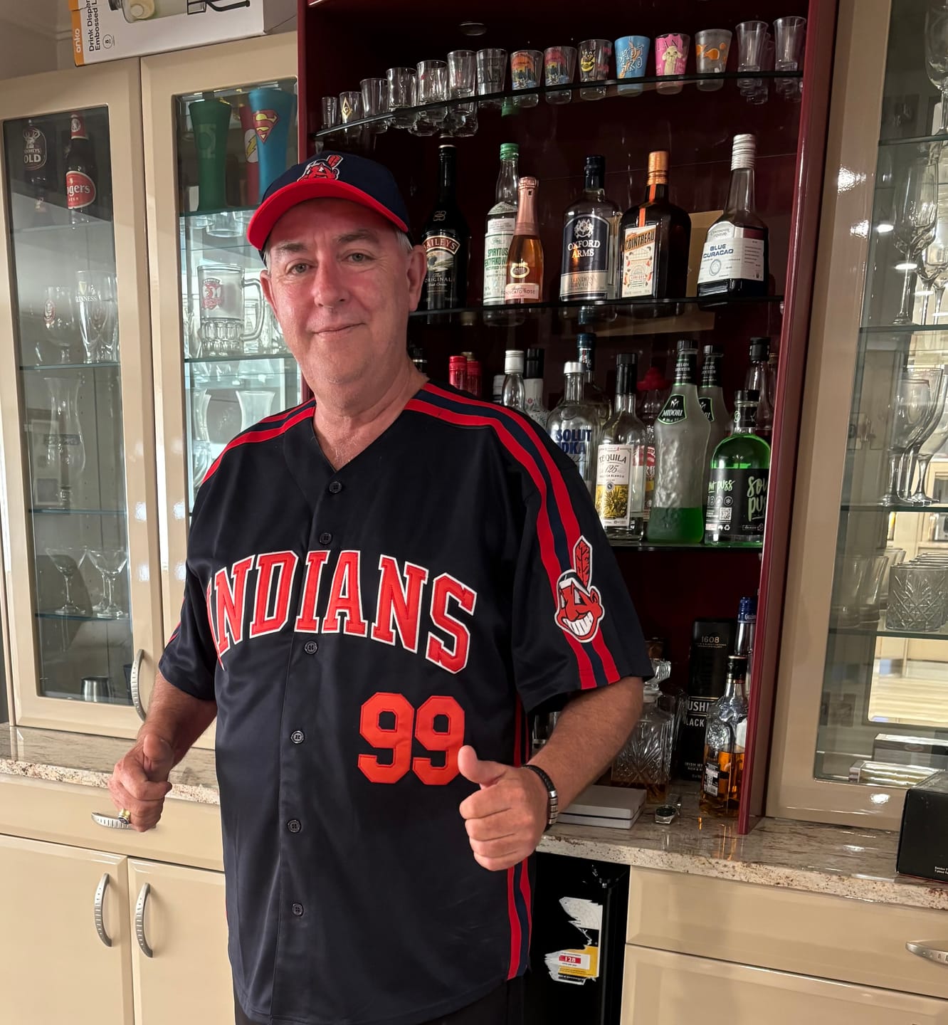 Customer photo review of Ricky Vaughn Wild Thing Indians Baseball Jersey