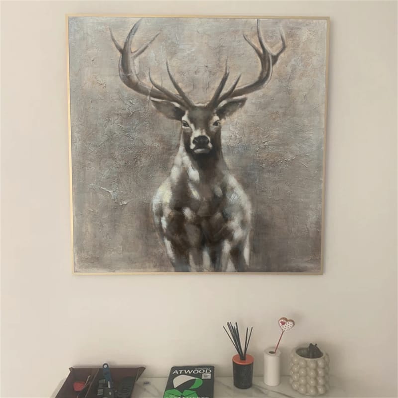 Customer photo review of Animal Canvas Art Painting #AC002