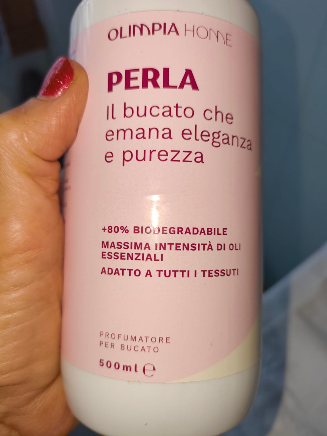 Customer photo review of Perla – Il bucato che emana eleganza e purezza