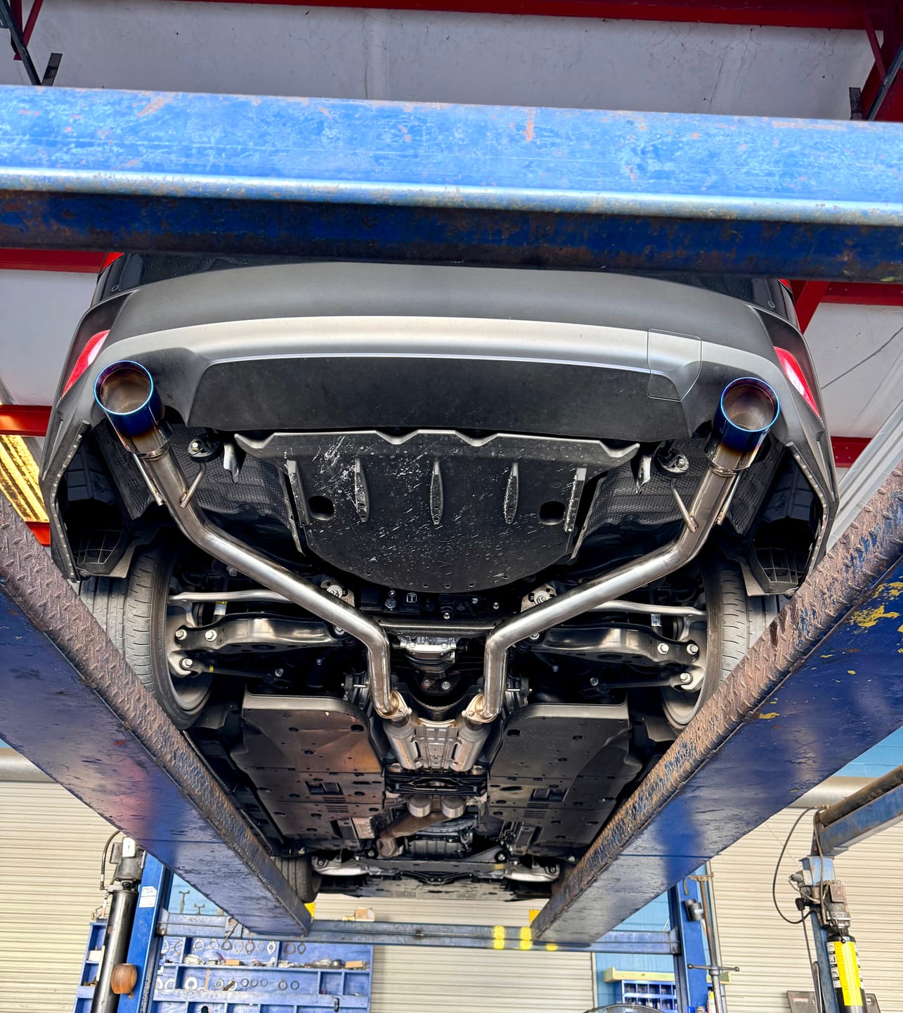 Customer photo review of 2021-Up Lexus IS300 IS350 Muffler Delete Axle Back Quad Tips Exhaust
