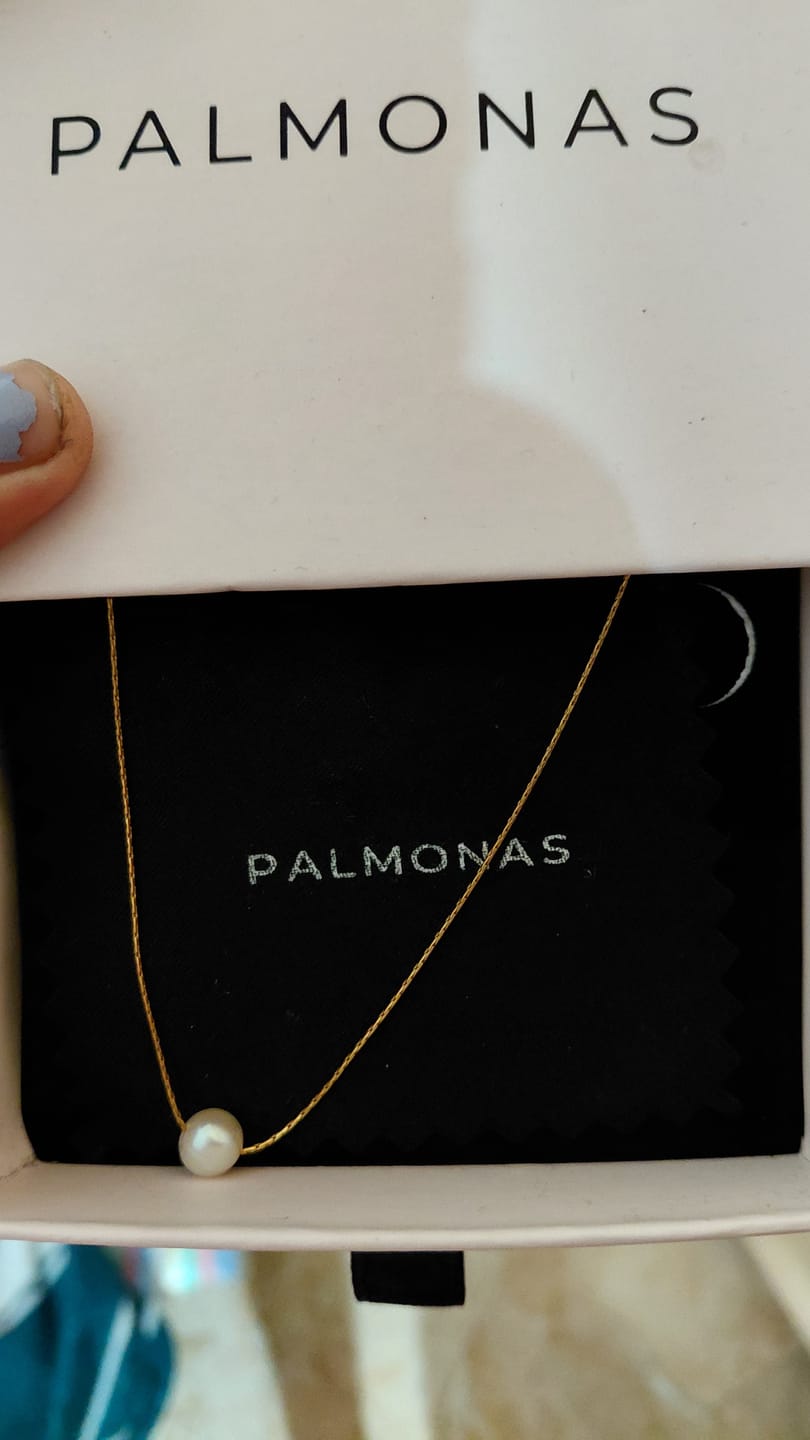 Customer photo review of Delicate Pearl Necklace