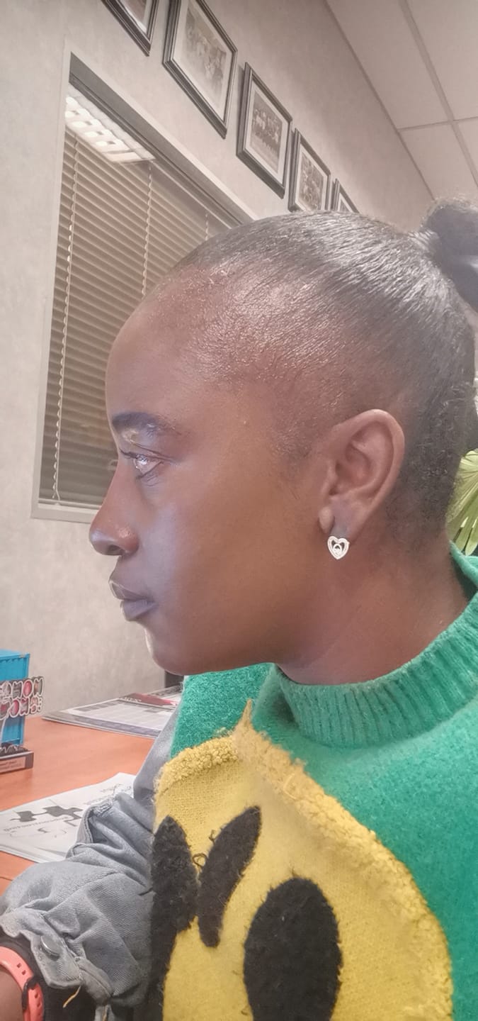Customer photo review of Gold Thando Luxe Studs