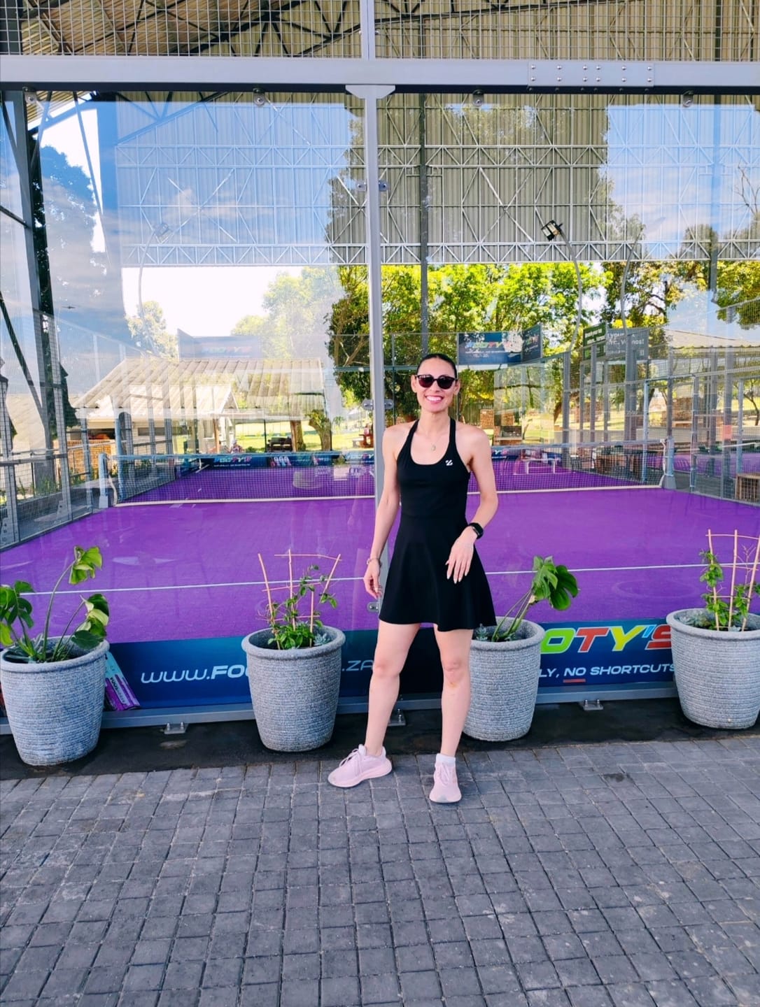 Customer photo review of One-Piece Activewear Dress with Stretchy Built-In Shorts & Bra