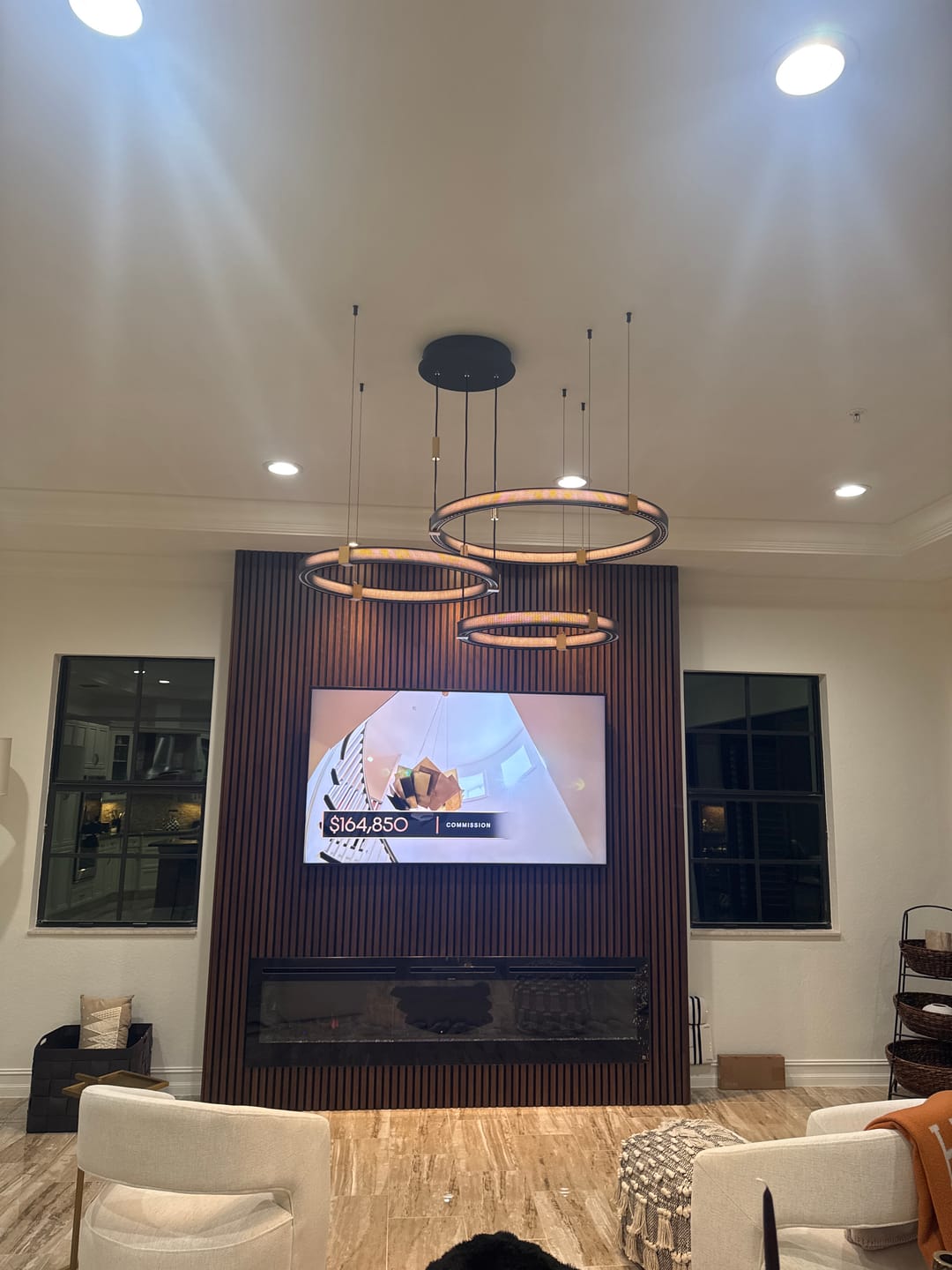 Customer photo review of Matrix Ring Chandelier