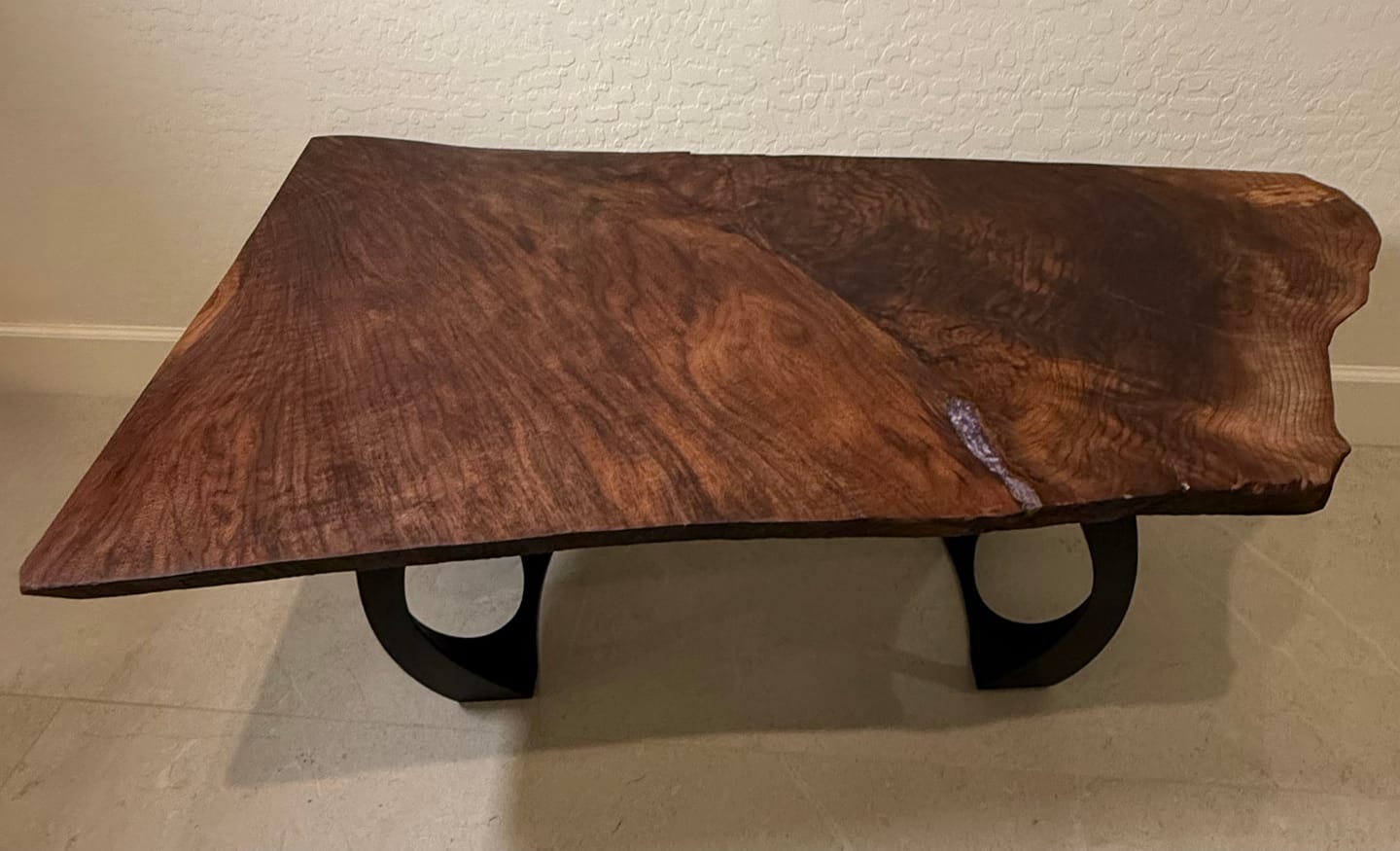 Customer photo review of Bench Legs 105 Cleo 16.3" H Metal Handmade Furniture