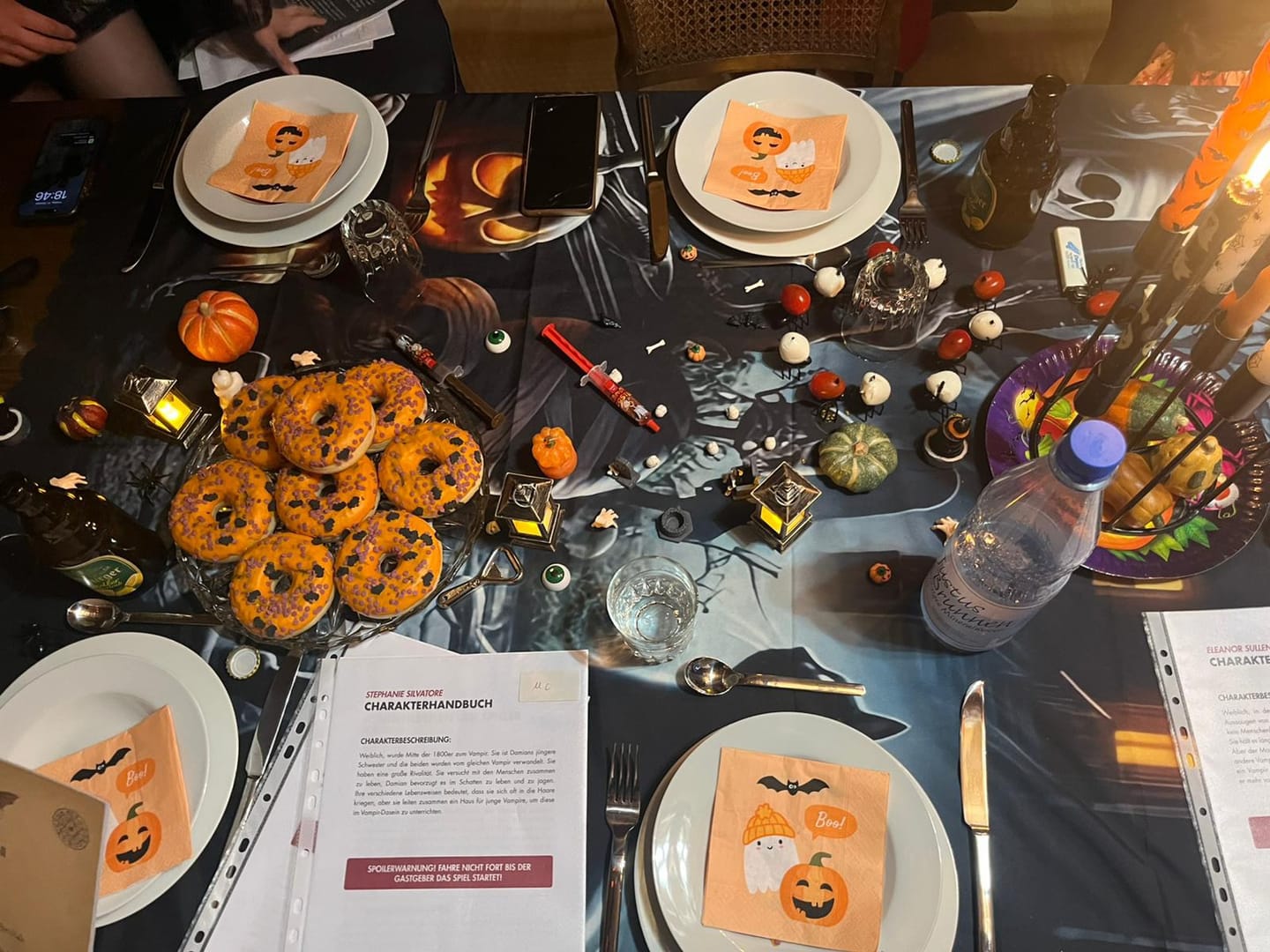 Customer photo review of Halloween Murder Mystery Game Kit - Vampire Ball