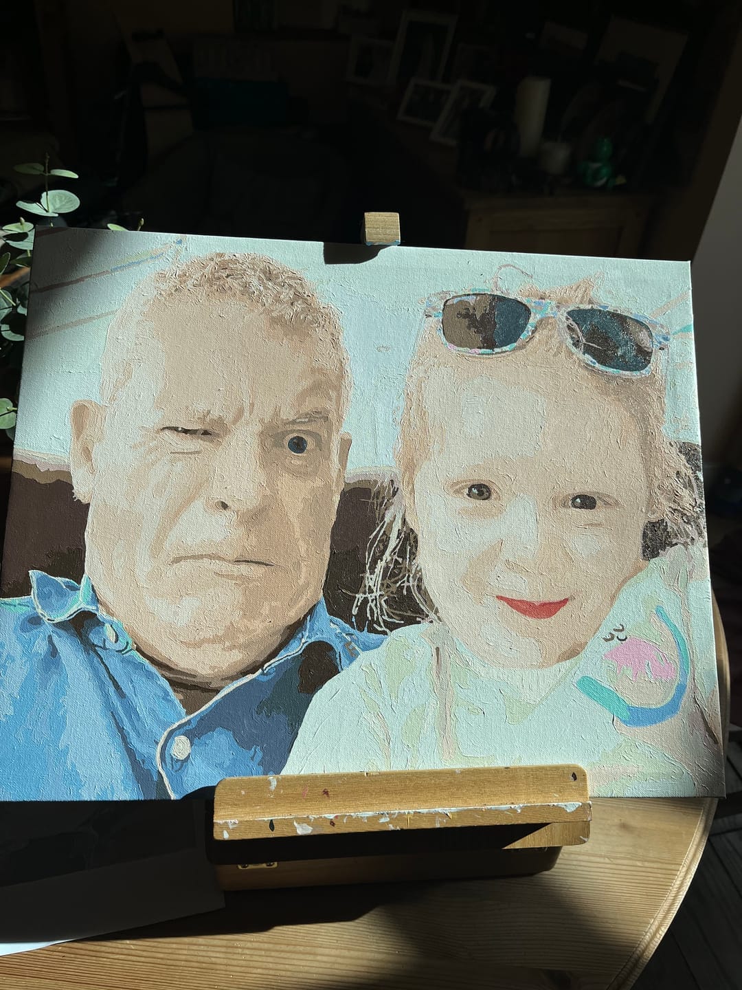 Customer photo review of Custom Paint by Numbers Kit