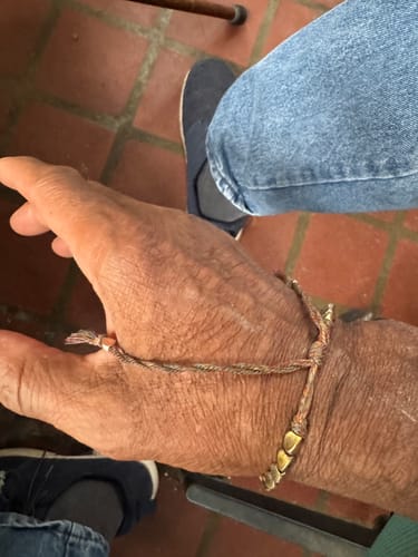 Customer photo review of Tibetan Bracelet of Fortune