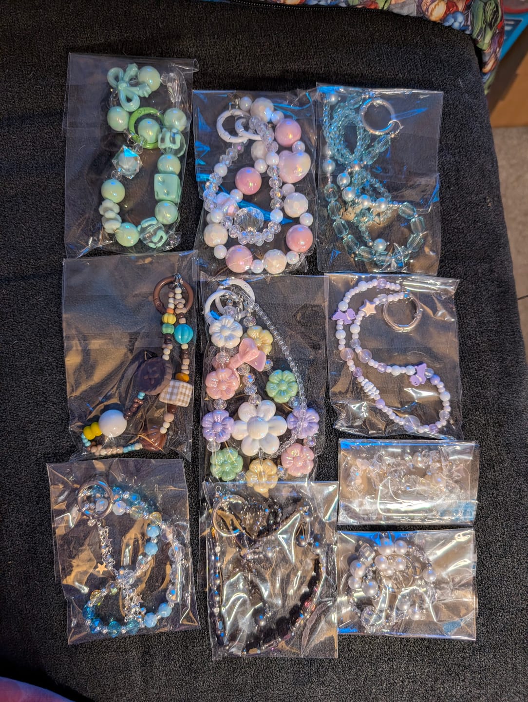 Customer photo review of A-Mystery Phone Chain & Bag Chain Blind Bags – 1–3 Surprise Handmade Charms & Beaded Straps
