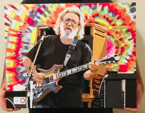 Customer photo review of Custom Portrait Paint By Numbers