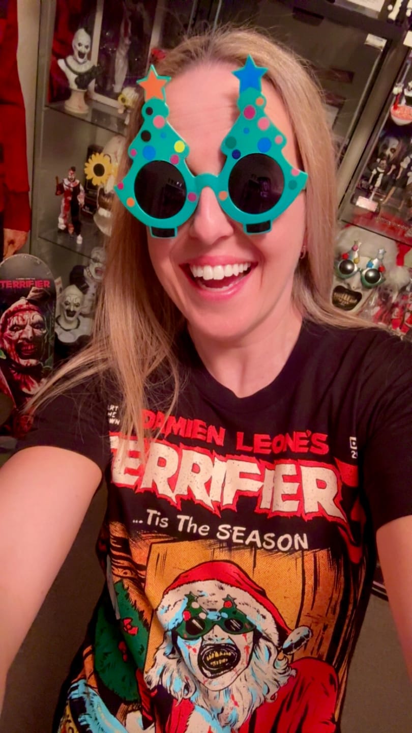 Customer photo review of Terrifier 3 Tis The Season T-Shirt