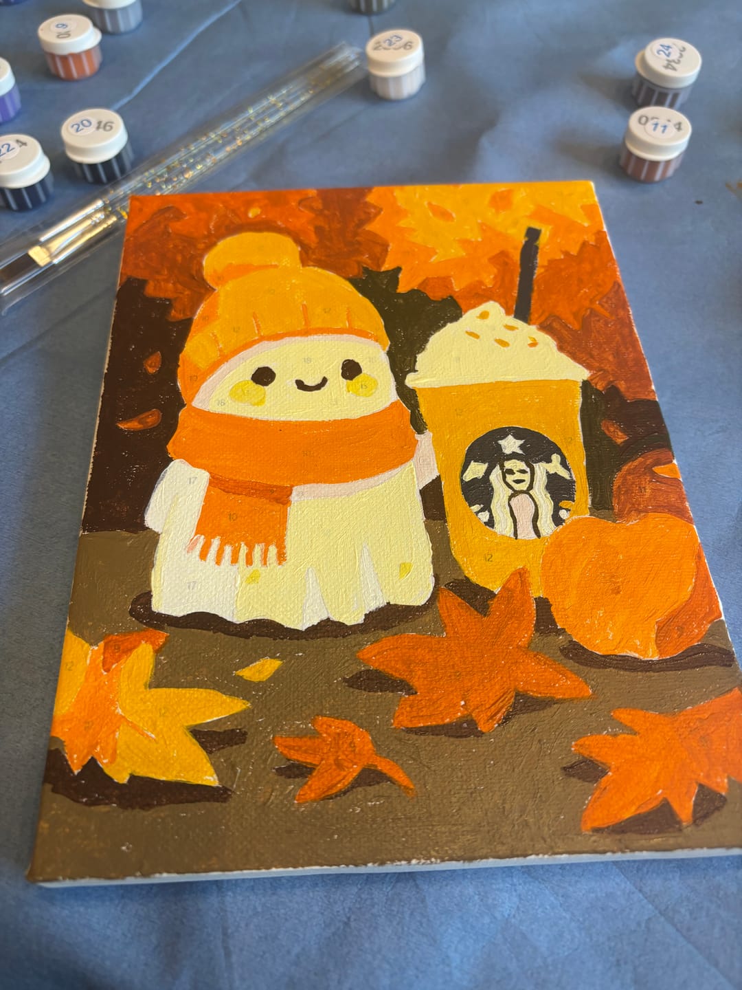 Customer photo review of 6 Mini Paintings - Spooky Autumn Set