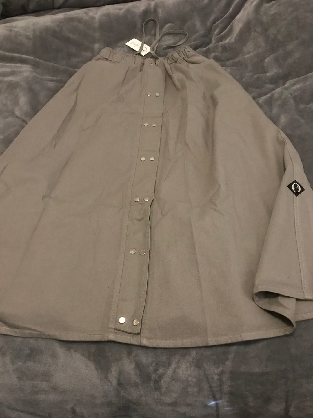 Customer photo review of Jupe oversize en gabardine de coton « EXPLORATRICE SKIRT » - OUMMI BASICS