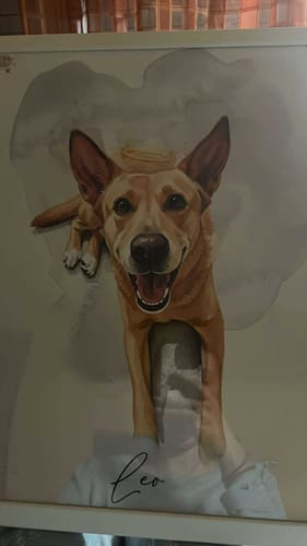 Customer photo review of Πορτραίτο Κατοικίδιου - Νερομπογιά