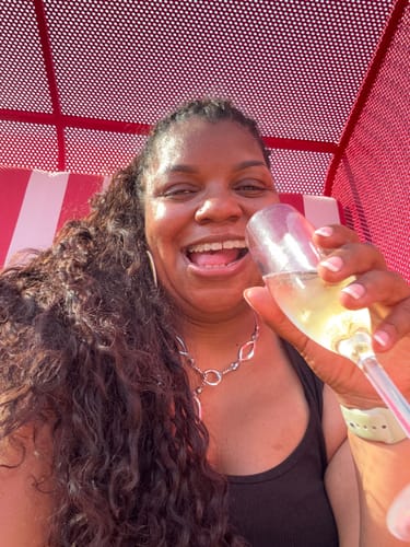 Customer photo review of #350 Flaming Ginger Deep Wave Bulk Hair Extensions for Braiding