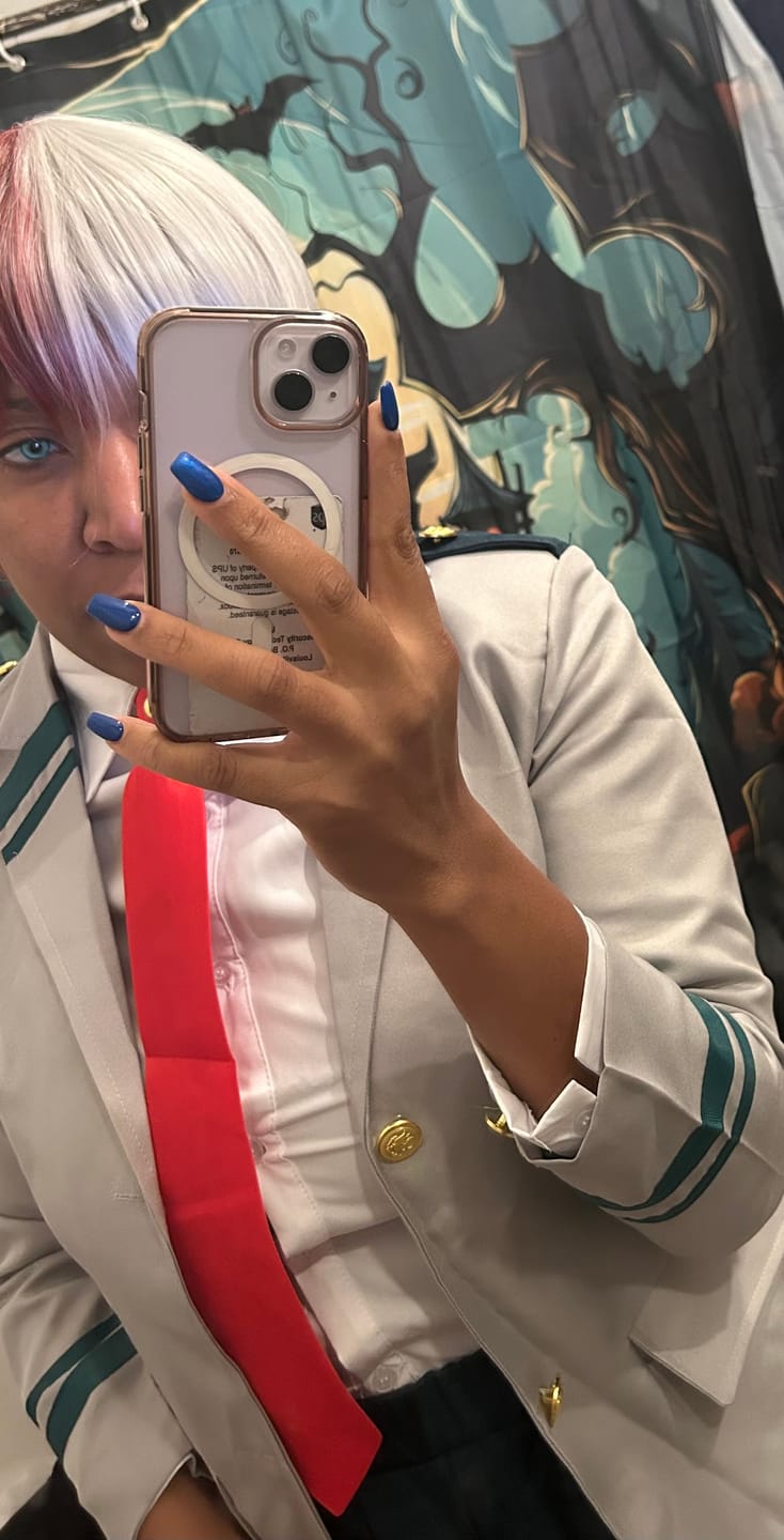 Customer photo review of Cosplay Fairy Mint Green Colored Contact Lenses