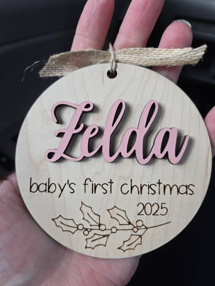 Customer photo review of Baby's First Christmas Ornament 2025