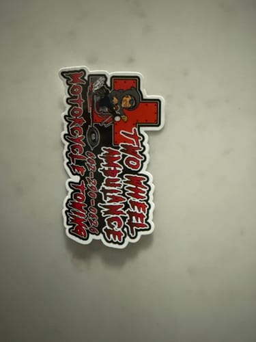 Customer photo review of 1000 3.0" Custom Vinyl Stickers