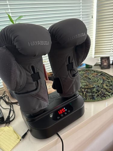 Customer photo review of The Glove Purifier V2 with Thermal Heating and O3-Enabled Active Technology Built for Preserving Boxing Gloves