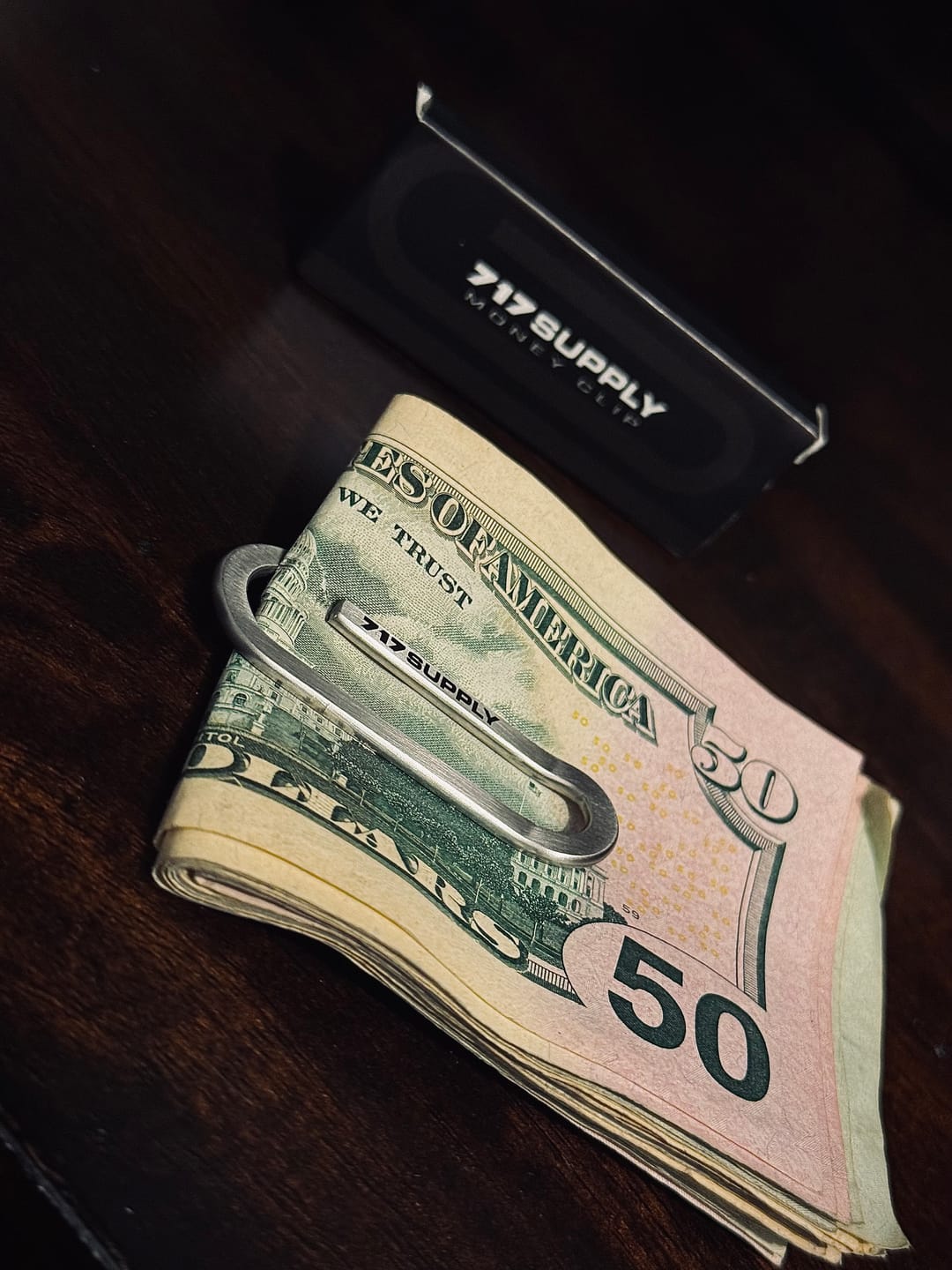 Customer photo review of 717 Supply Large Paperclip Money Clip - Silver