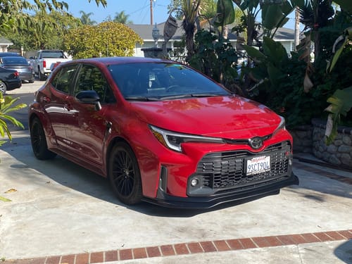 Customer photo review of 2023-2024 Toyota GR Corolla Carbon Fiber Front Lip Splitter
