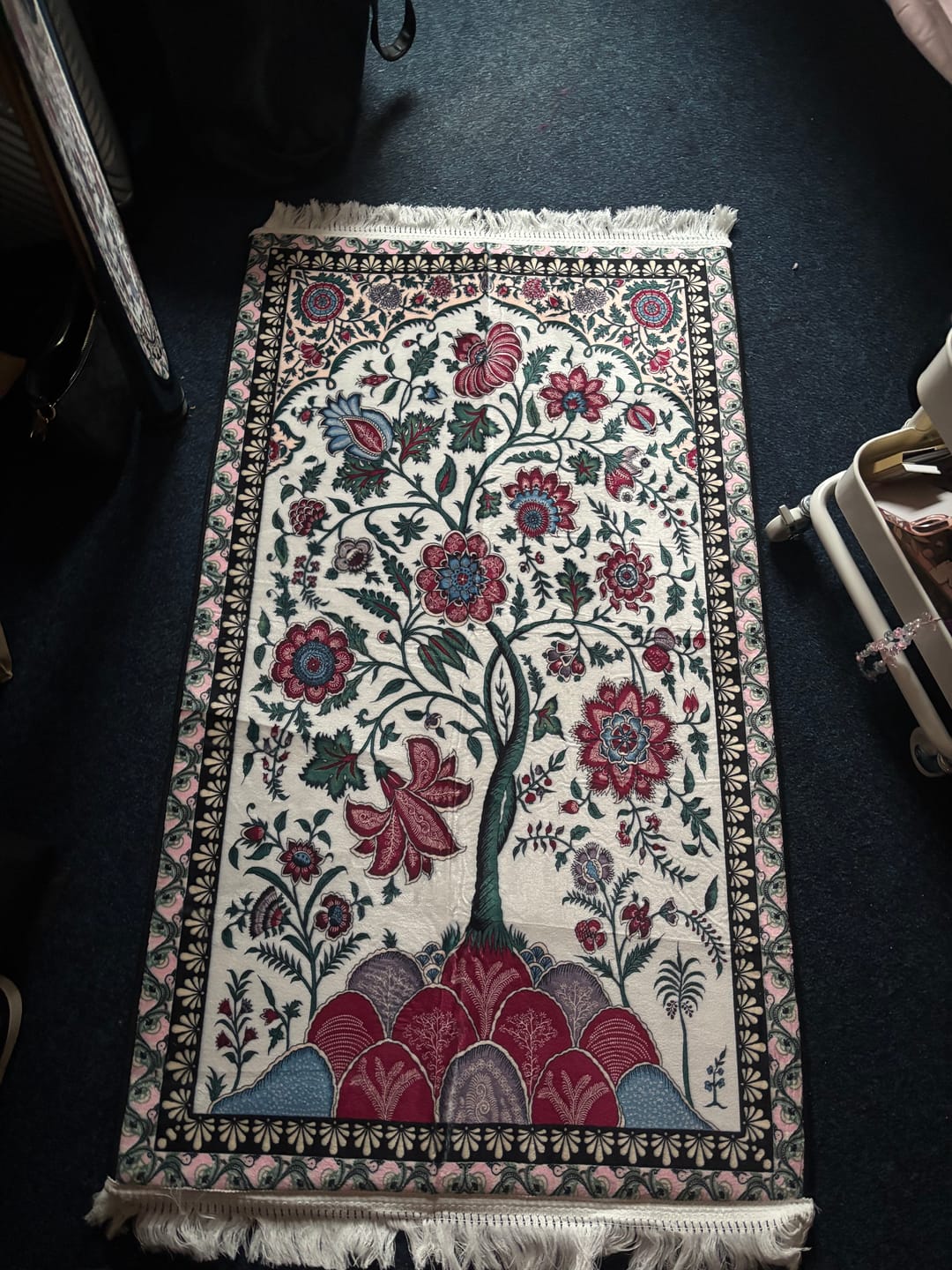 Customer photo review of Floral  Padded Prayer Mat