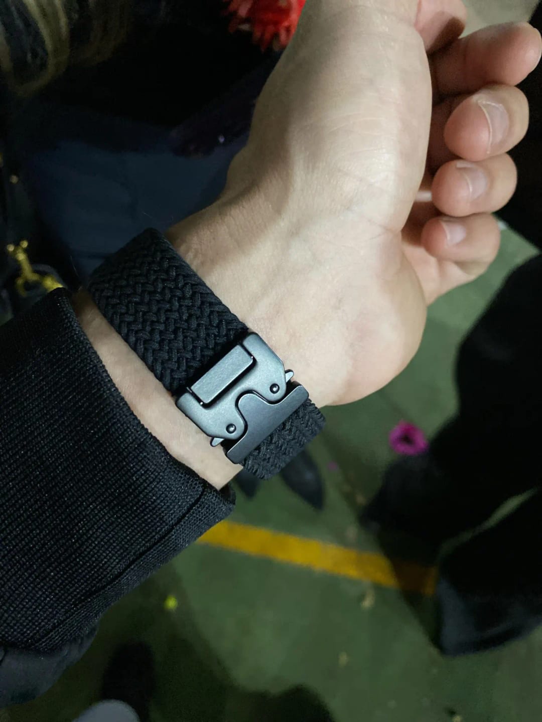 Customer photo review of Bracelet Apple Watch Nylon Tressé Réglable