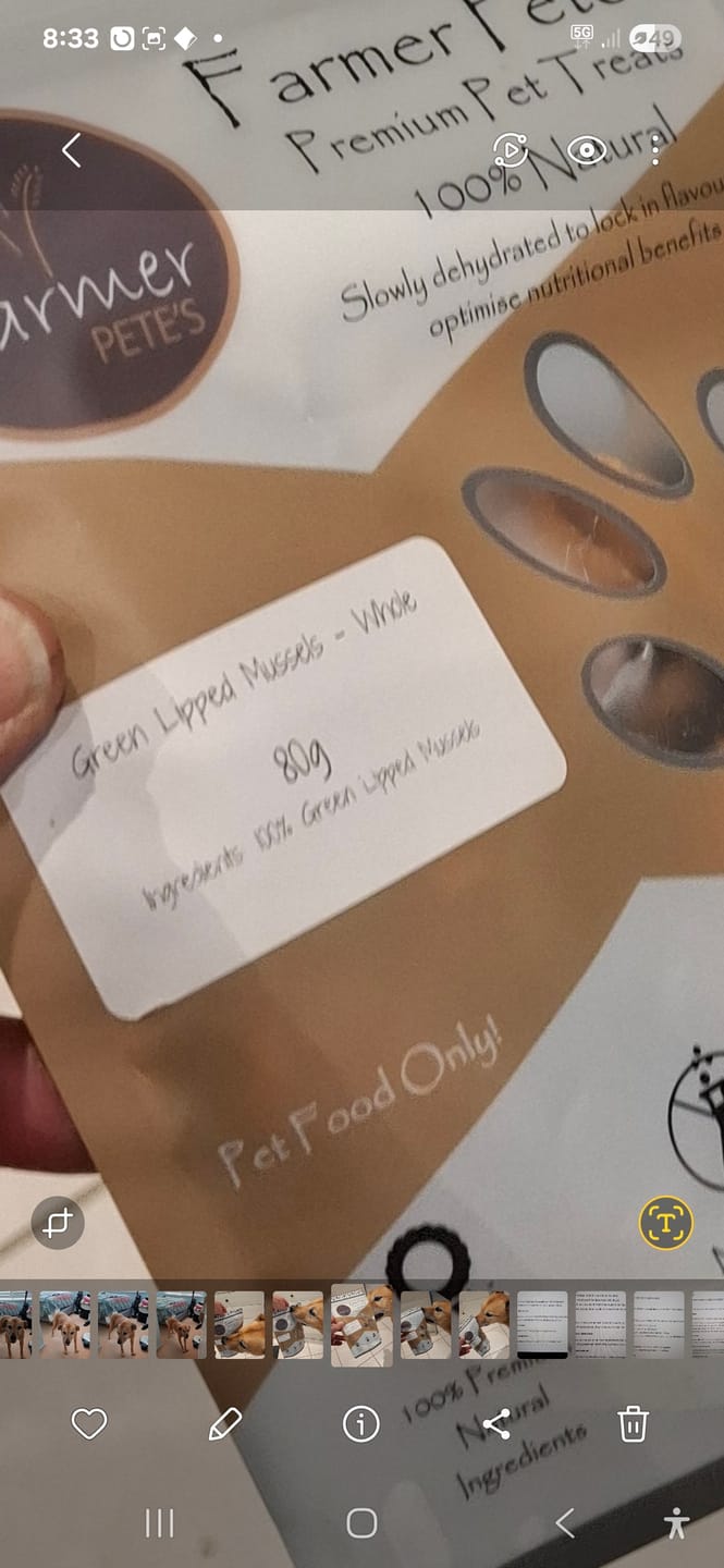 Customer photo review of Green Lipped Mussels - Whole