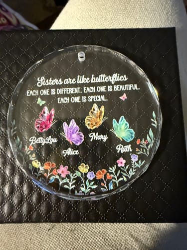 Customer photo review of Christmas In Heaven - Personalized 1-Layer Acrylic Ornament