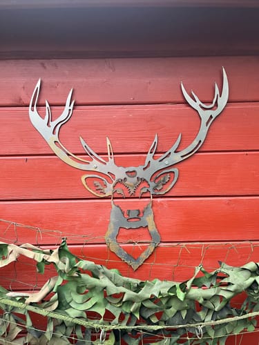 Customer photo review of Wandbild Rothirsch