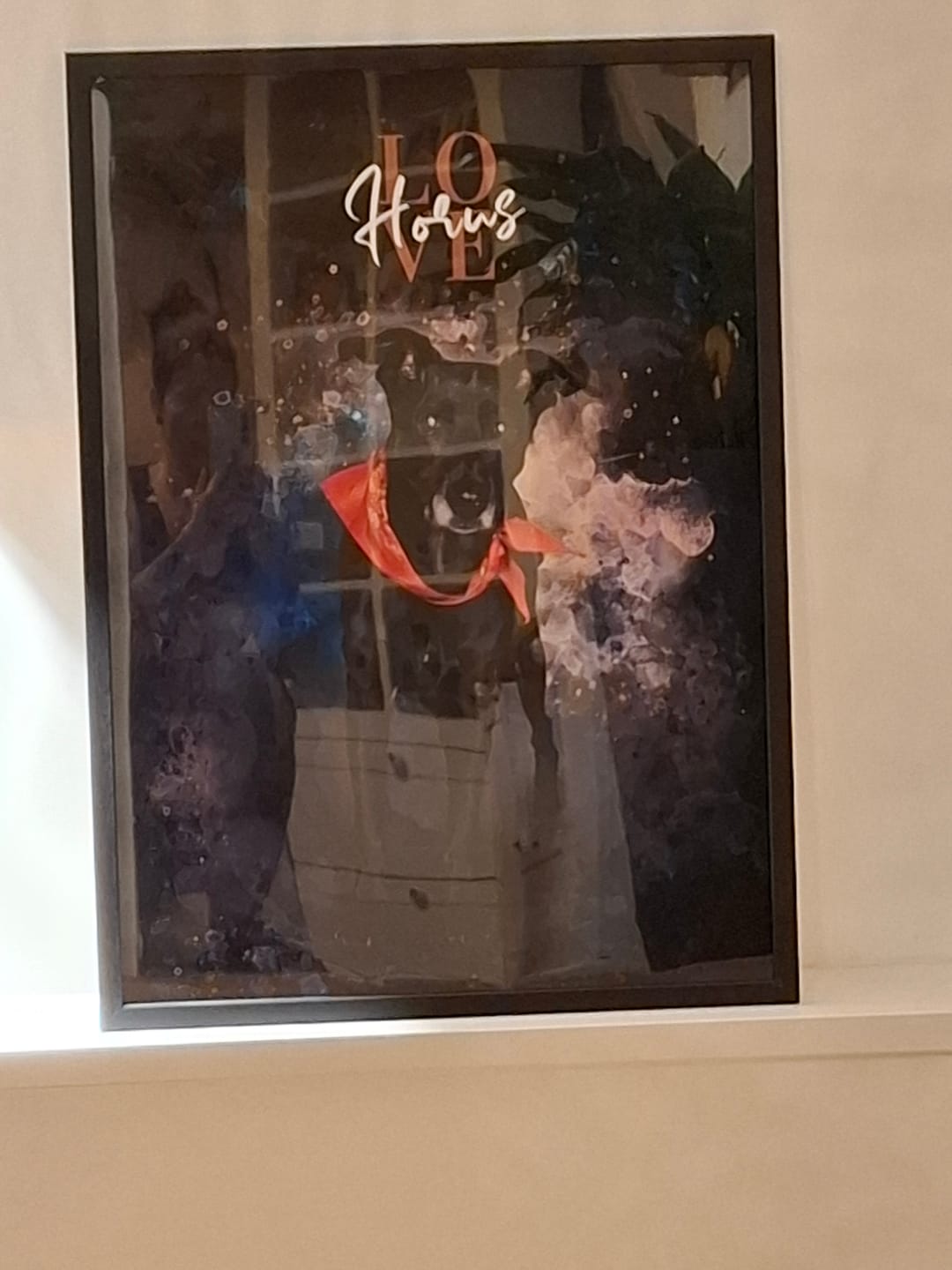 Customer photo review of Personalisiertes Portrait Poster und Leinwand - Aquarell Stil