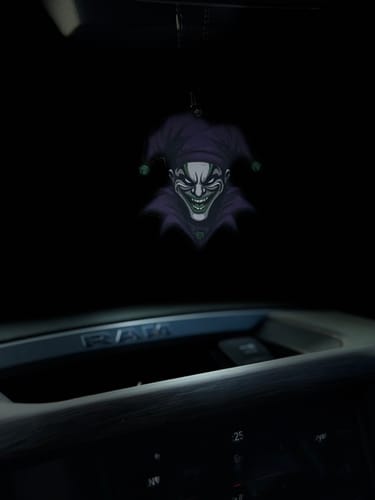 Customer photo review of Joker Air Freshener (2-Pack)